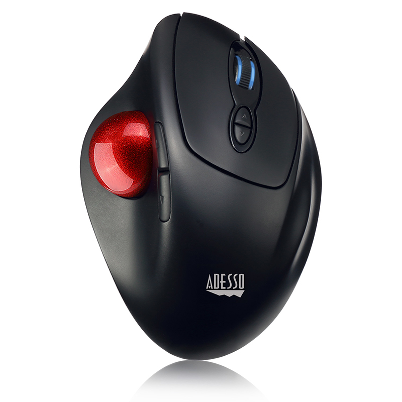 Adesso IMOUSE T30 Mouse - USB - Optical - 7 Button(s) - Black - Wireless - Right-handed 